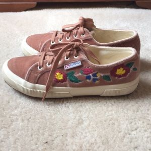 superga dusty rose velvet